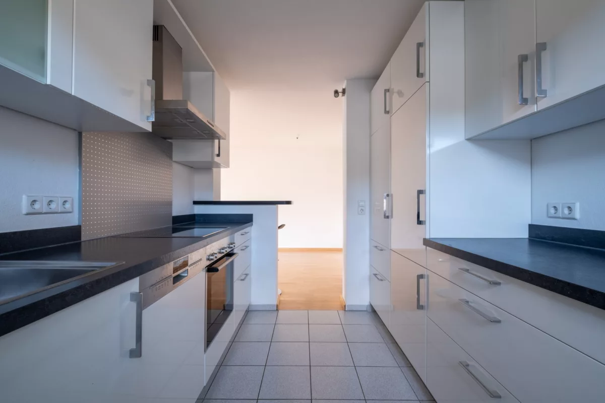 Einbauküche mit Theke