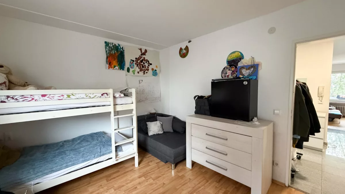Schlafzimmer, Blick zu Diele
