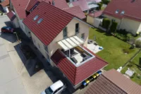 Dachterrasse teilüberdacht