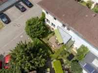 Haus und Garten von oben